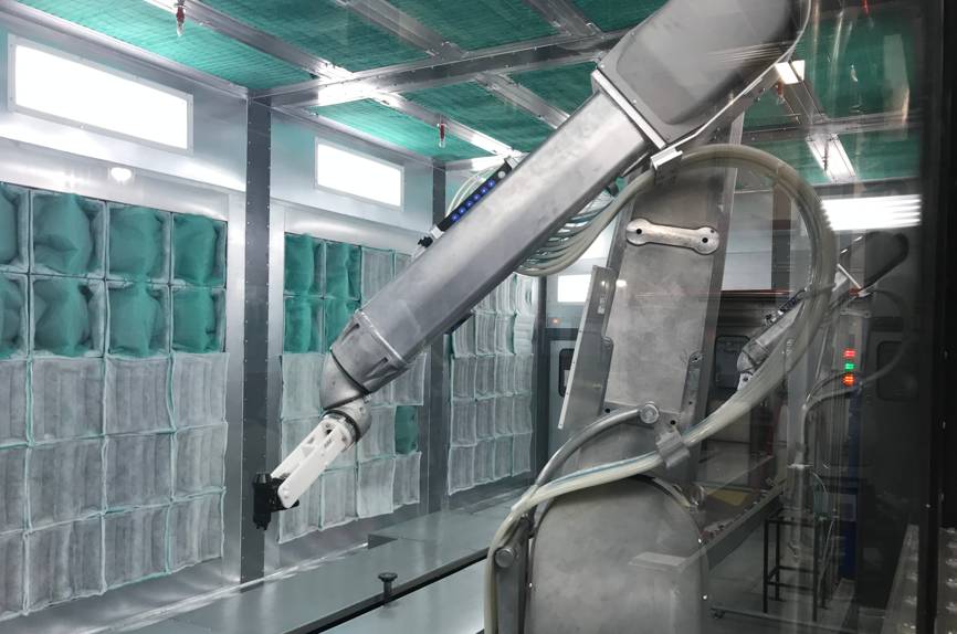 Jones Plastic - Juarez Paint and Hydrographics - Our Process - Robotically Applied Paint Process 